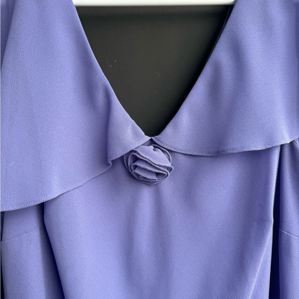 Lilac Ruffle V-Neck Maxi Dress - Picture 2 of 6